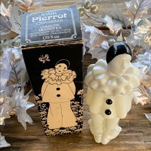 Vintage Avon Pierrot Charisma Black and White Figurine